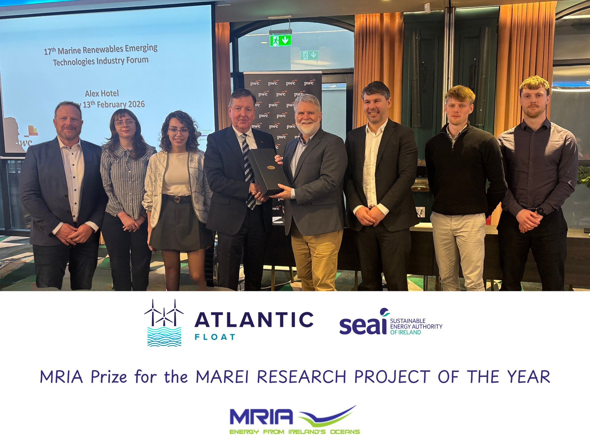 MRIA Prize for the MAREI RESEARCH PROJECT OF THE YEAR
